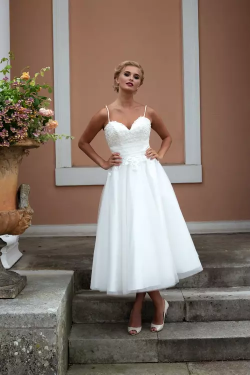 Beaded short wedding on sale dress